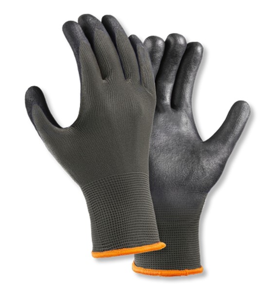 teXXor® Polyester-Strickhandschuhe Polyurethan beschichtet grau