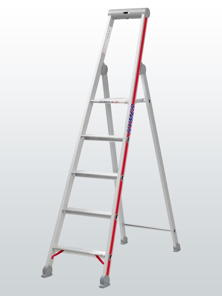 Stufenstehleiter mit Plattform, einseitig begehbar