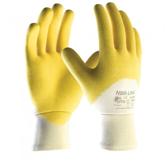 ATG® Nitril-Handschuhe, "NBR-Lite®", Strickbund SB-Verpackung, Kat. 2, 3/4 beschichtet