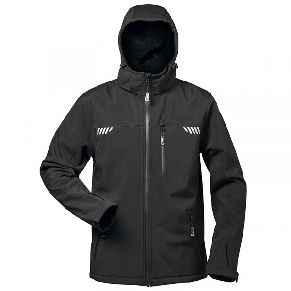 elysee® Softshell-Jacke PLUTOS mit Fell schwarz (Auslaufartikel)