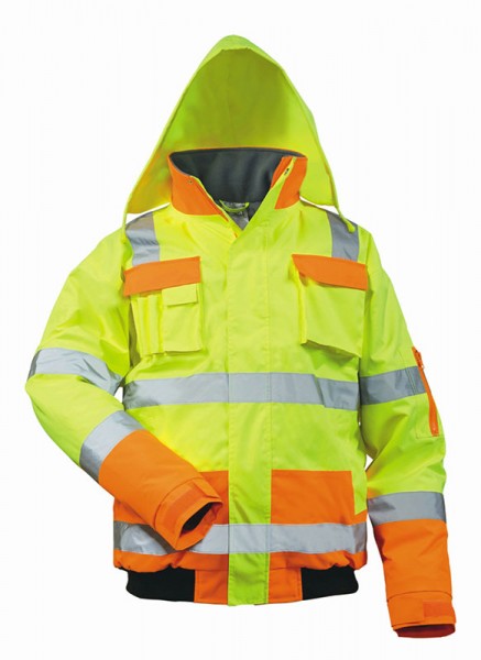 Warnschutz Pilotjacke MATS gelb/orange