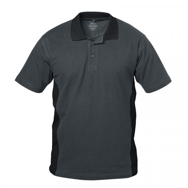 Poloshirt GRANADA grau/schwarz