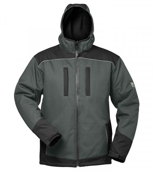 elysee® Winter-Softshell-Jacke AJAX grau/schwarz