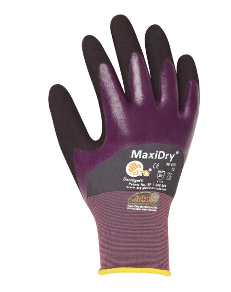 ATG® Nylon-Strickhandschuhe MaxiDry® 3/4 beschichtet - 56-425