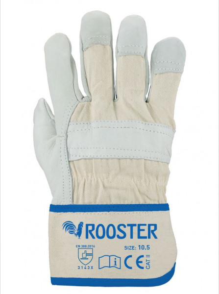 Rindnarbenleder-Handschuhe ROOSTER Gr. 10,5