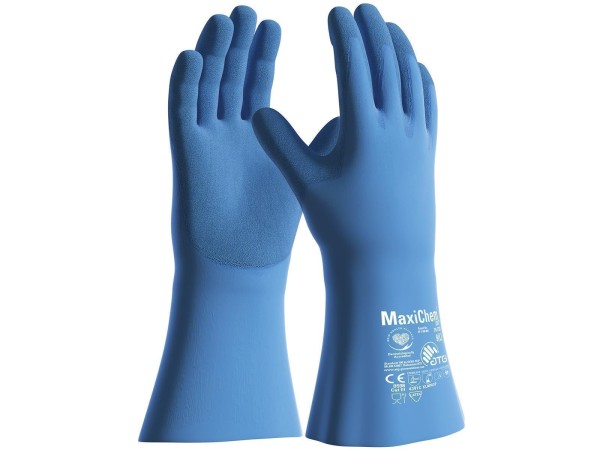 ATG® Chemikalien-Schutzhandschuhe MaxiChem® Cut blau