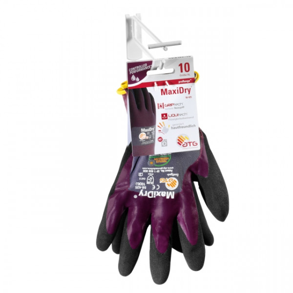 ATG® Nitril-Handschuhe, MaxiDry®", 3/4 beschichtet SB-Verpackung