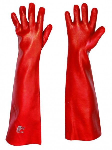 stronghand® Handschuhe MEMPRHIS Vinyl beschichtet rot Gr. 10