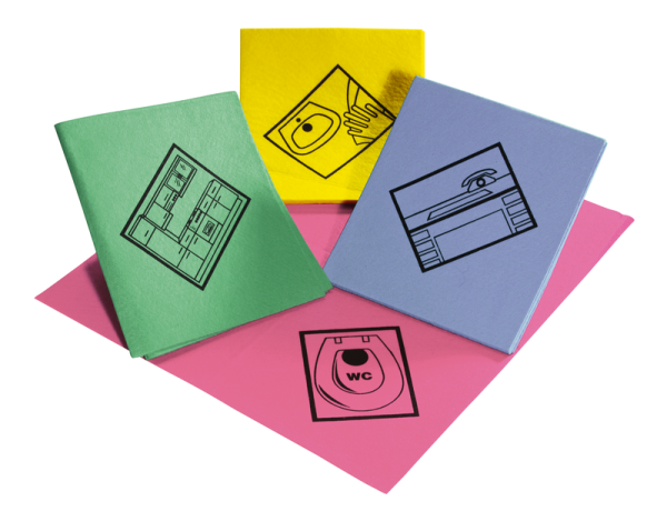 Vlies Allzwecktuch mit Piktogramm