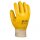 Nitril-Handschuhe mit Strickbund vollbeschichtet gelb