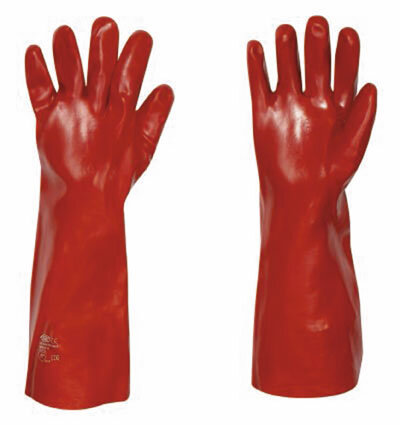 stronghand® Handschuhe COLUMBIA Vinyl beschichtet rot Gr. 10