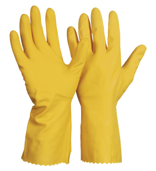 Industrie- und Haushaltshandschuhe 1358 CE CAT 3 Naturlatex gelb