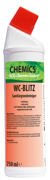 WC - Blitz Sanitärgrundreiniger - UN 1805, Klasse 8, VG III 750 ml