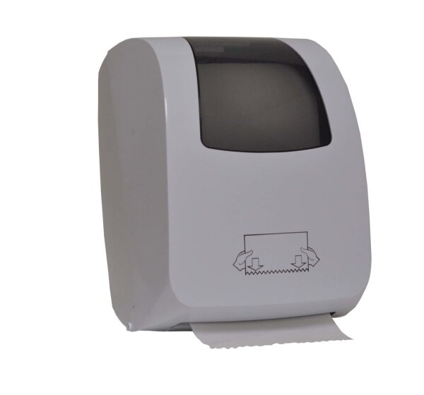 Handtuchrollenspender m. Autocut Rollen 20 -21 cm / weiß
