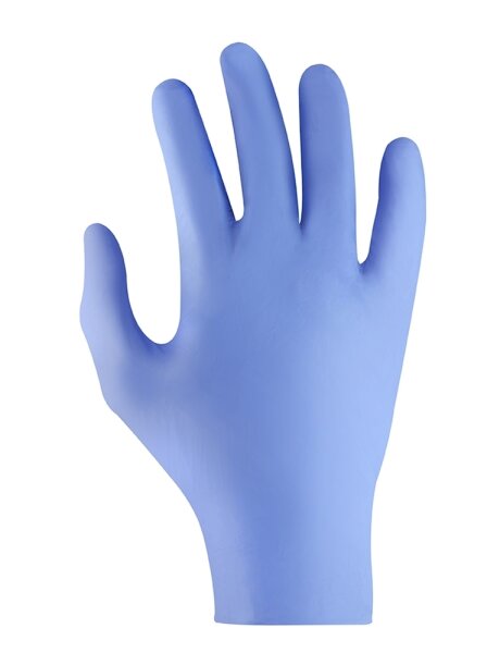 teXXor® Nitril-Einweg-Handschuhe fingerspitzentexturiert lavendel