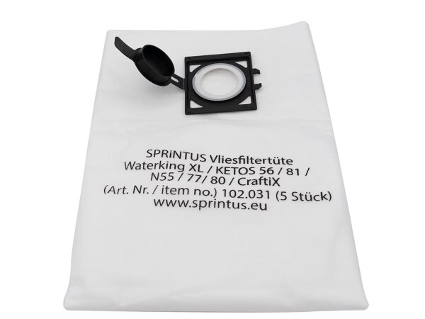 Vliesfiltertüte N55/77/80/Keteos-Reihe (VE = 5 Stück)