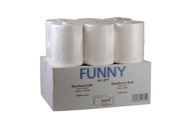 Handtuchpapierrolle 24cm 2 lag verklebt