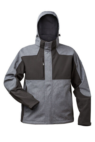 elysee® Softshell-Jacke TAU grau/schwarz
