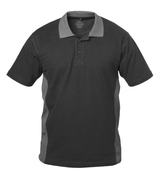 Poloshirt SEVILLA schwarz/grau (Auslaufmodell)