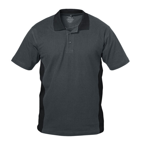 Poloshirt GRANADA grau/schwarz