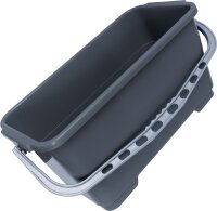 Kunststoffeimer 22 Liter grau mit Einhängehaken