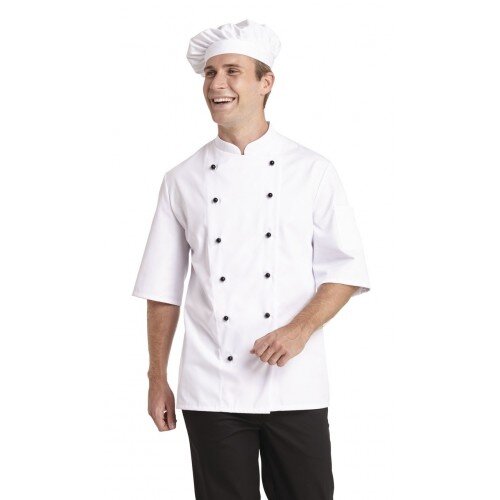 Unisex-Kochjacke 1/2 Arm 12/1094-01 weiß
