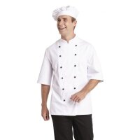 Unisex-Kochjacke 1/2 Arm 12/1094-01 weiß