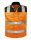 elysee® Warnschutz Weste MIRKO orange, schwarz abgesetz