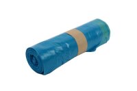 LDPE Zugband-Müllsäcke, 120 Liter blau 34µ