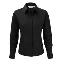 Russell Ladies köperbetonte langarm Popeline Bluse