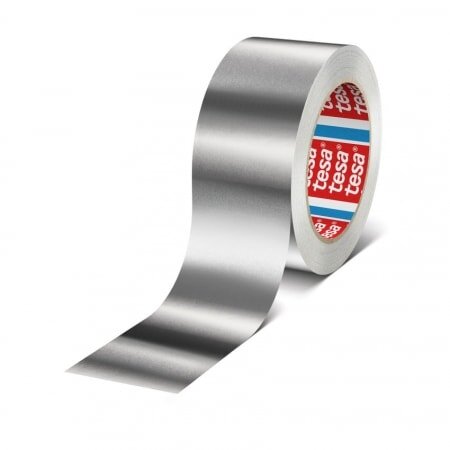 tesa® Aluminiumband Nr. 50565, 50 mm x 50 m - ohne Liner , VPE 18 Rollen/Karton