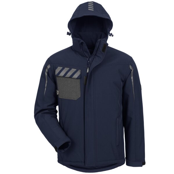 elysee®  Winter Softshell-Jacke NAXOS marine mit Kapuze