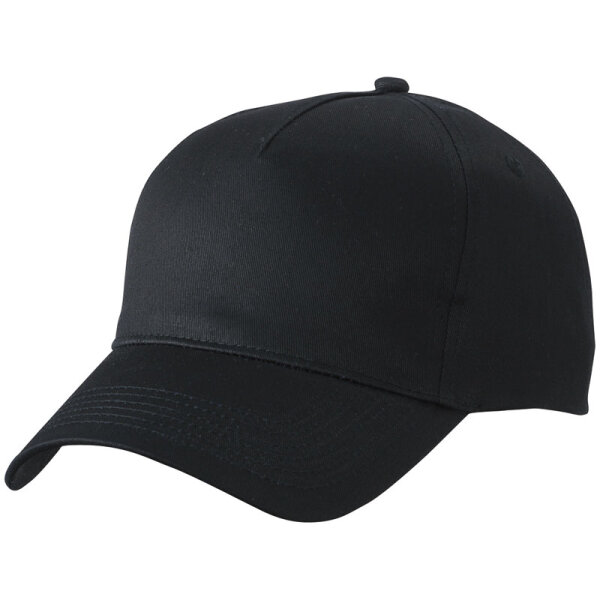 5 Panel Cap schwarz