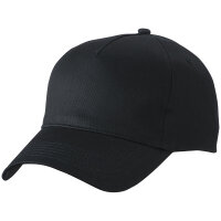 5 Panel Cap schwarz