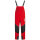 Forstarbeiter Schnittschutzlatzhose SPEIERLING rot,schwarz,gelb