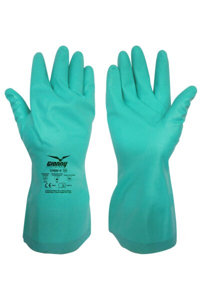 Chemikalienschutzhandschuhe Nitril grün