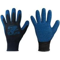 stronghand®Handschuhe BLUE LATEX Polyester/Schrumpf-Latex