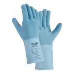 teXXor® Chemiekalienschutzhandschuhe naturlatex hellblau
