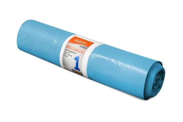 LDPE Regenerat Müllsäcke 120 Liter blau Typ 70
