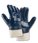 teXXor® Nitril-Handschuhe STULPE vollbeschichtet blau