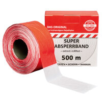 Baustellen-Absperrband 80 mm ROT-WEISS