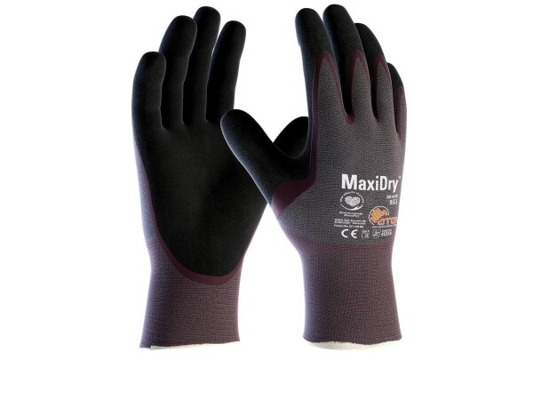 ATG® Nitril-Handschuhe MaxiDry® handflächenbeschichtet 56-424