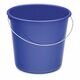 Haushaltseimer blau 10 Liter, Kunststoff mit Metallbügel