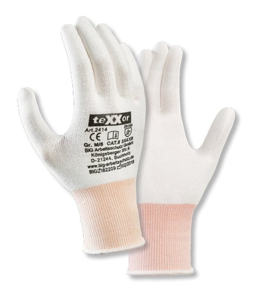Schnittschutz-Strickhandschuhe, ohne Beschichtung - Schnittschutzklasse 3 - 240 VPE