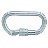 Karabiner EN 362, oval, Steel, 22 kN